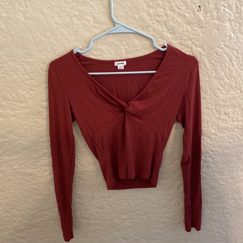 Garage V-neck long sleeve